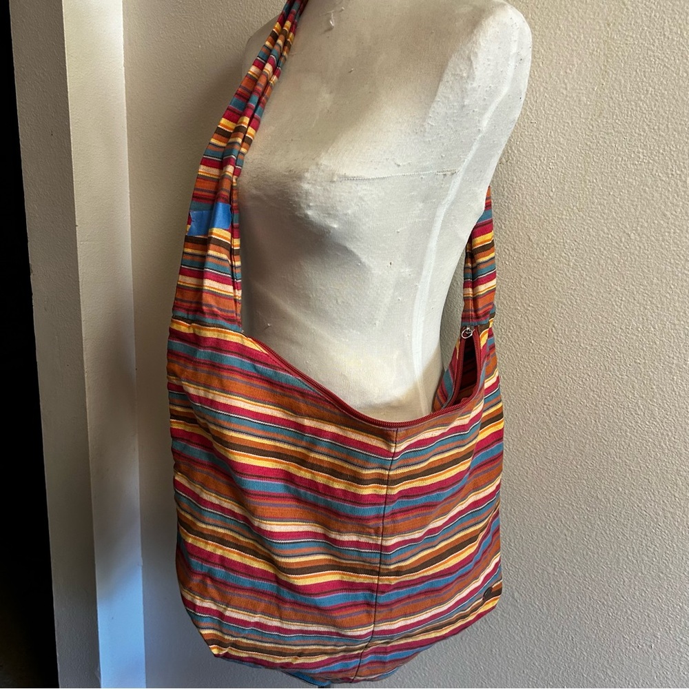 Roots Canadian Colorful Striped Women's Bag